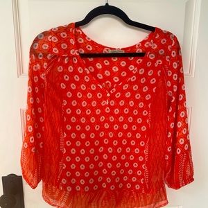 Lucky Brand Boho Print Blouse